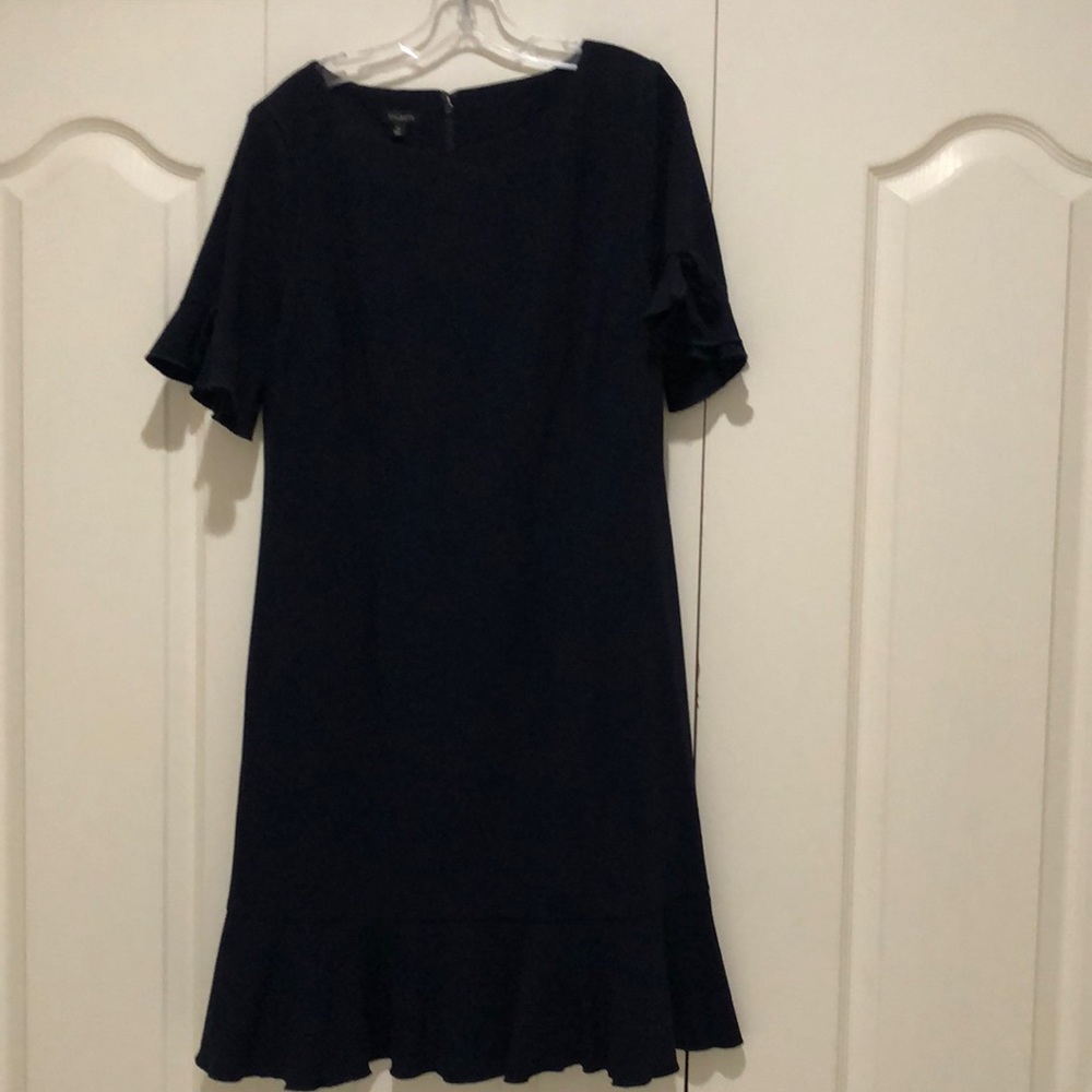 Talbots navy blue misses dress